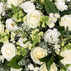 The Classic Whites &amp; Greens Florist Choice Bouquet in Water