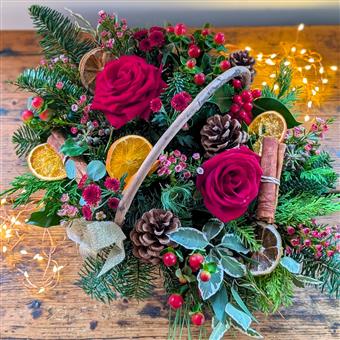 The &#39;Winter Warmer&#39; Basket Arrangement