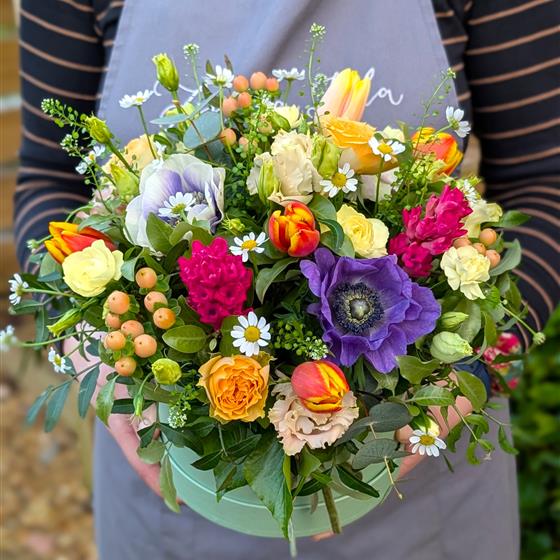 The Springtime Hatbox - Colourful Spring Florals