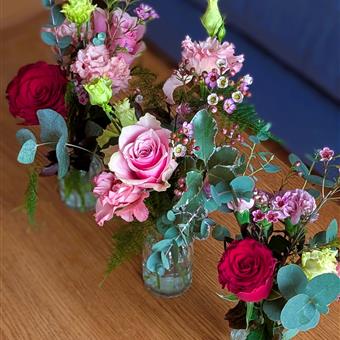 'Be Mine' Valentine's Bud Vase Set